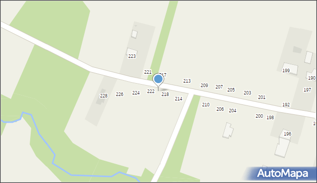 Borzechów, Borzechów, 220, mapa Borzechów