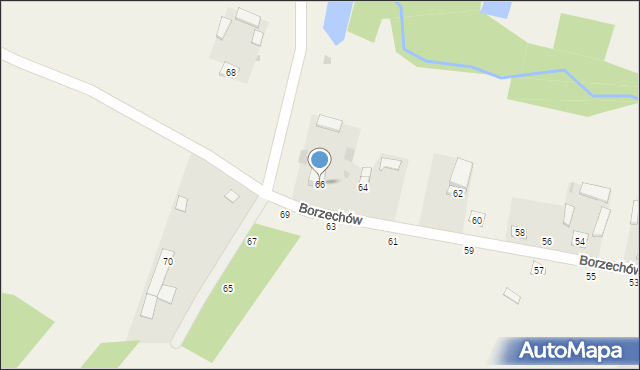 Borzechów, Borzechów, 66, mapa Borzechów