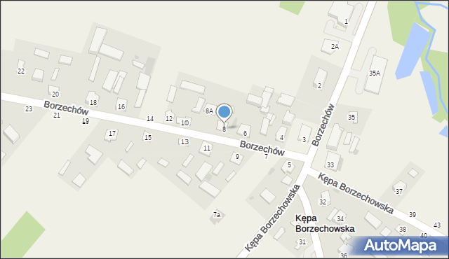 Borzechów, Borzechów, 8, mapa Borzechów