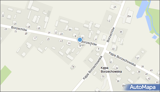 Borzechów, Borzechów, 9, mapa Borzechów