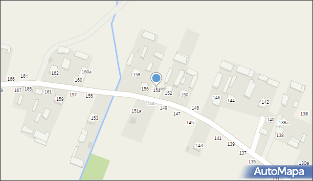 Borzechów-Kolonia, Borzechów-Kolonia, 154, mapa Borzechów-Kolonia