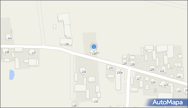 Borzęcice, Borzęcice, 133, mapa Borzęcice