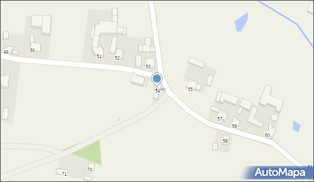 Borzęcice, Borzęcice, 54, mapa Borzęcice