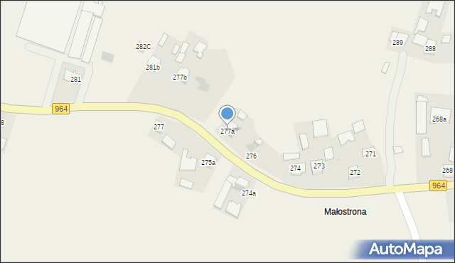 Borzęcin, Borzęcin, 277a, mapa Borzęcin