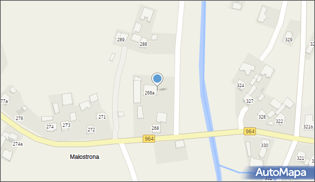 Borzęcin, Borzęcin, 287A, mapa Borzęcin