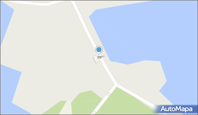 Borzęcin, Borzęcin, 308, mapa Borzęcin