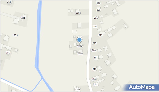 Borzęcin, Borzęcin, 393a, mapa Borzęcin