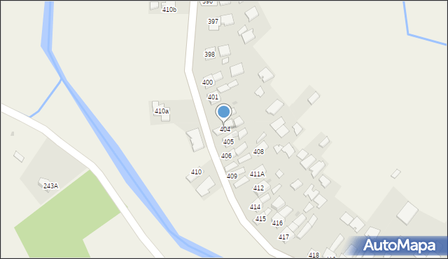 Borzęcin, Borzęcin, 404, mapa Borzęcin