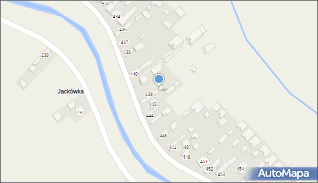 Borzęcin, Borzęcin, 442a, mapa Borzęcin