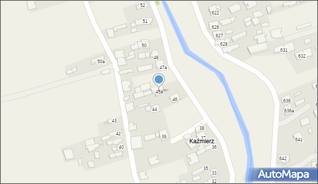 Borzęcin, Borzęcin, 45a, mapa Borzęcin