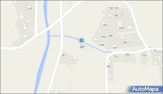 Borzęcin, Borzęcin, 699, mapa Borzęcin