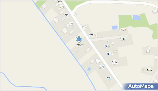 Borzęcin, Borzęcin, 772a, mapa Borzęcin