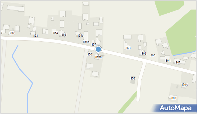 Borzęcin, Borzęcin, 856a, mapa Borzęcin