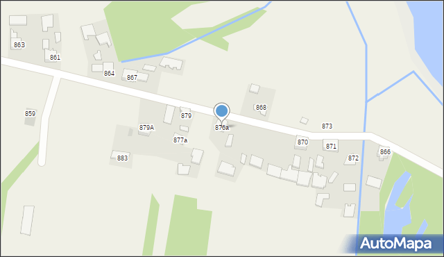 Borzęcin, Borzęcin, 876a, mapa Borzęcin