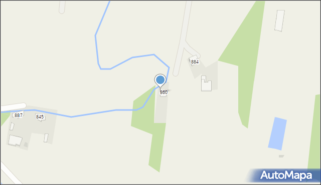 Borzęcin, Borzęcin, 885, mapa Borzęcin