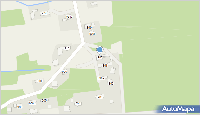 Borzęcin, Borzęcin, 897, mapa Borzęcin