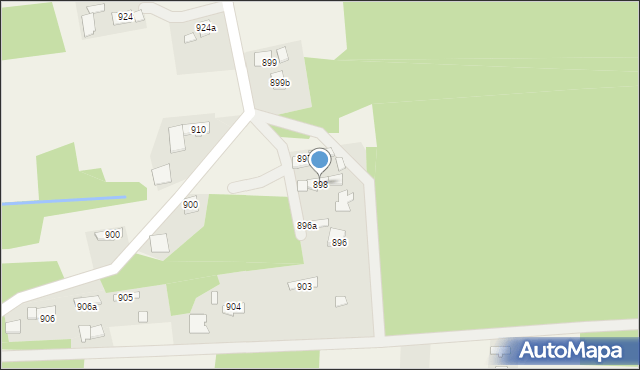 Borzęcin, Borzęcin, 898, mapa Borzęcin