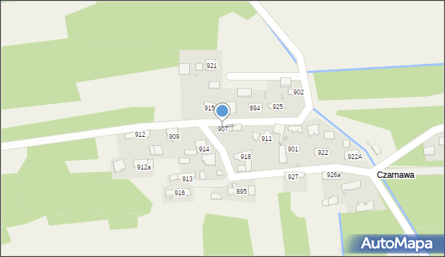 Borzęcin, Borzęcin, 907, mapa Borzęcin