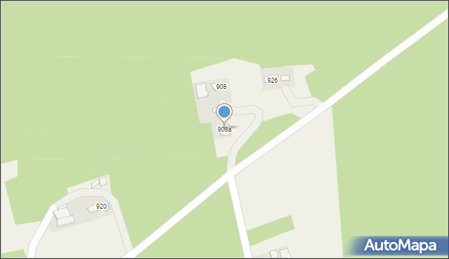 Borzęcin, Borzęcin, 908a, mapa Borzęcin