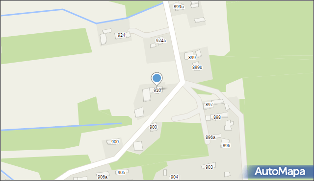 Borzęcin, Borzęcin, 910, mapa Borzęcin