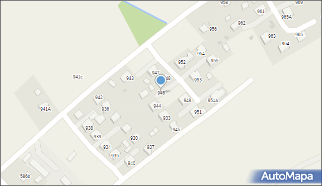 Borzęcin, Borzęcin, 946, mapa Borzęcin