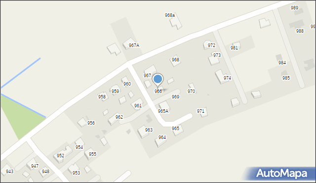 Borzęcin, Borzęcin, 966, mapa Borzęcin