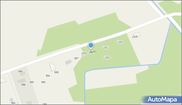 Borzęcin, Borzęcin, 999, mapa Borzęcin