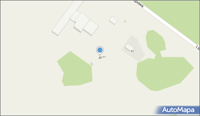 Borzęcino, Borzęcino, 40, mapa Borzęcino