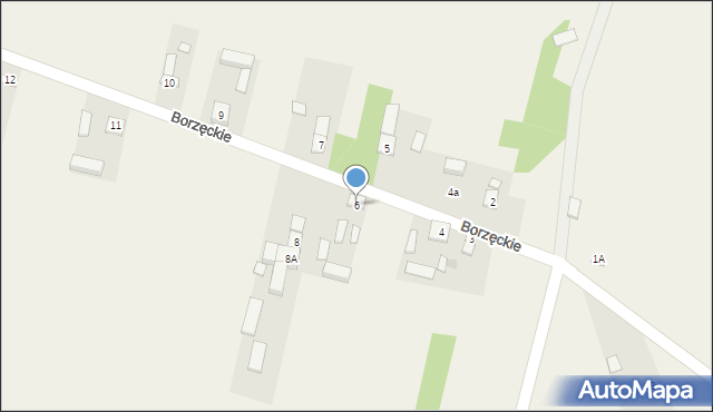 Borzęckie, Borzęckie, 6, mapa Borzęckie