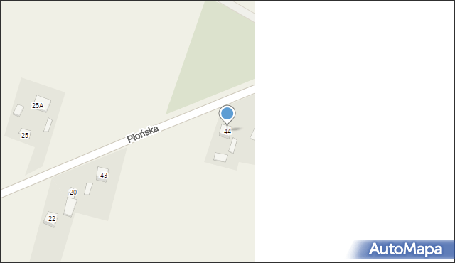 Borzeń, Borzeń, 44, mapa Borzeń