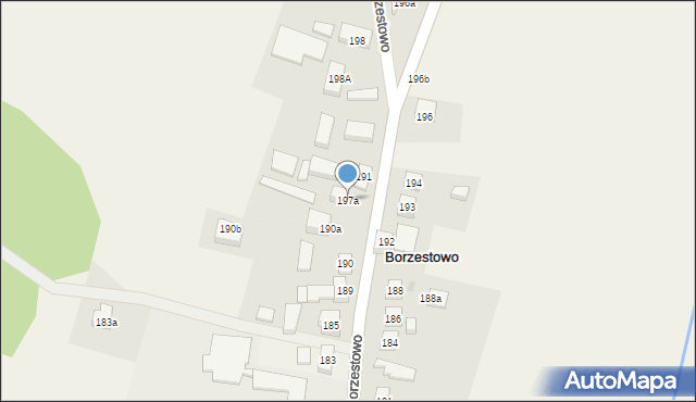 Borzestowo, Borzestowo, 197a, mapa Borzestowo