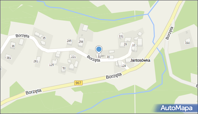 Borzęta, Borzęta, 31, mapa Borzęta
