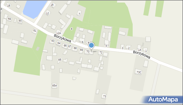 Borzykowa, Borzykowa, 71, mapa Borzykowa