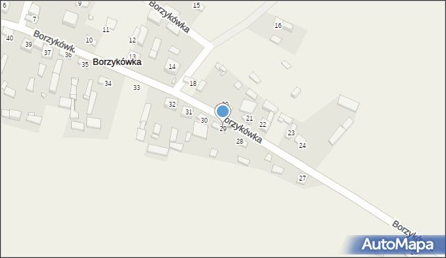 Borzykówka, Borzykówka, 29, mapa Borzykówka