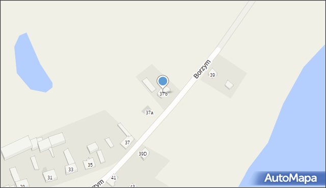 Borzym, Borzym, 37b, mapa Borzym