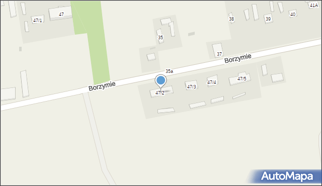Borzymie, Borzymie, 47/2, mapa Borzymie