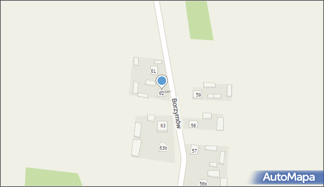 Borzymów, Borzymów, 62, mapa Borzymów