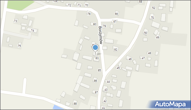 Borzymów, Borzymów, 84a, mapa Borzymów