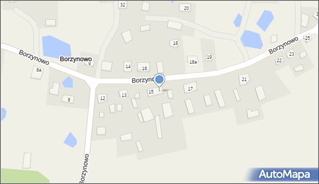 Borzynowo, Borzynowo, 15a, mapa Borzynowo