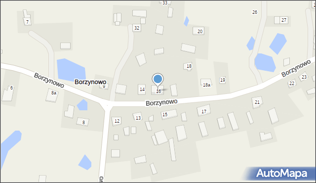 Borzynowo, Borzynowo, 16, mapa Borzynowo