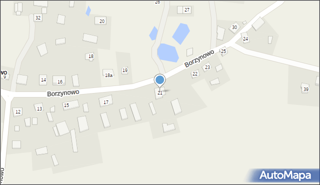 Borzynowo, Borzynowo, 21, mapa Borzynowo