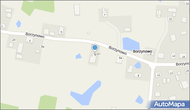 Borzynowo, Borzynowo, 6, mapa Borzynowo