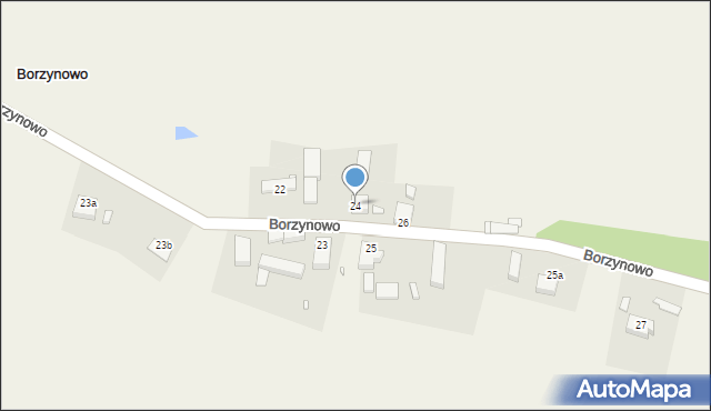 Borzynowo, Borzynowo, 24, mapa Borzynowo