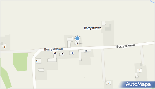 Borzyszkowo, Borzyszkowo, 5, mapa Borzyszkowo