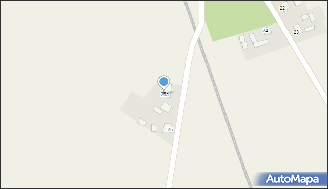 Borzyszkowo, Borzyszkowo, 25a, mapa Borzyszkowo