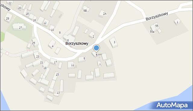 Borzyszkowy, Borzyszkowy, 5, mapa Borzyszkowy