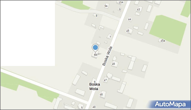 Boska Wola, Boska Wola, 6A, mapa Boska Wola