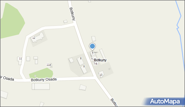 Botkuny, Botkuny, 7, mapa Botkuny