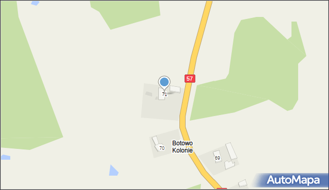 Botowo, Botowo, 71, mapa Botowo