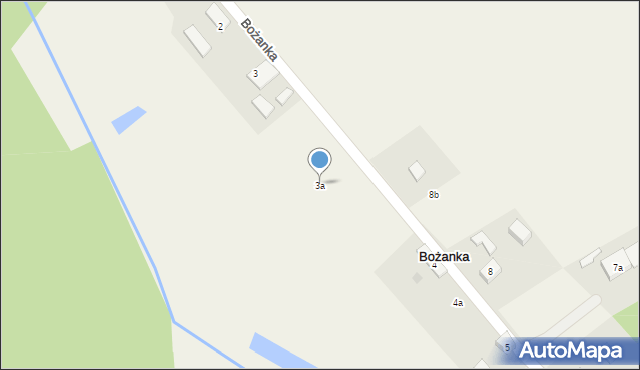 Bożanka, Bożanka, 3a, mapa Bożanka